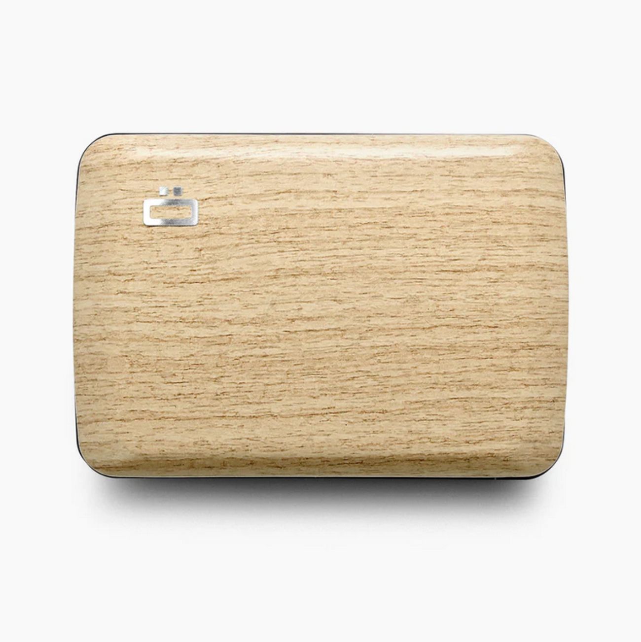 portfel dla firm Ogon Designs z ochroną RFID drewno
